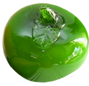 glass green apple